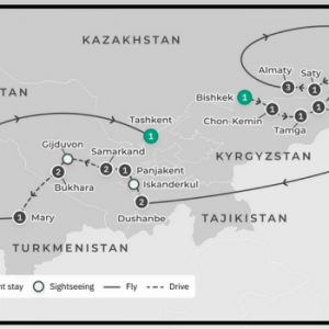 Five Stans & Silk Road Discovery with Darvaza Gas Crater